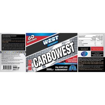 West Nutrition Çikolata Aromalı 60 Servis Kilo Aldırıcı Karbonhidrat 3000 gr Toz
