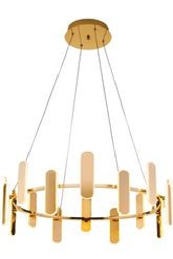 Tt Aydınlatma Tt317-Sr Tekli Sarı Ledli Modern Alüminyum Antre-Hol Avize