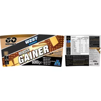 West Nutrition Çikolata Aromalı 60 Servis Kilo Aldırıcı Gainer 6000 gr Toz + Shaker