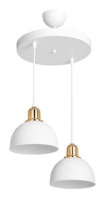 Luna Lighting 2806-6A-0104 Roge 6'lı Beyaz - Kırmızı Küre Modern Metal Salon-Oturma Odası Avize