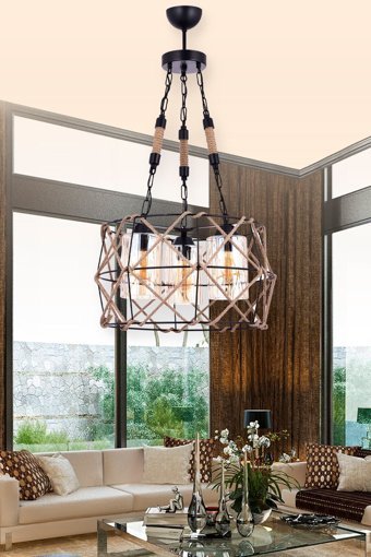 Veda Avize 6'lı Siyah Sarkıt Modern Metal Salon-Oturma Odası Avize