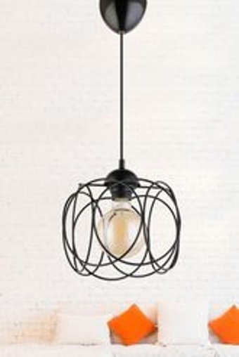 Luz Amarilla 2'li Siyah Ledli Modern Alüminyum Antre-Hol Avize
