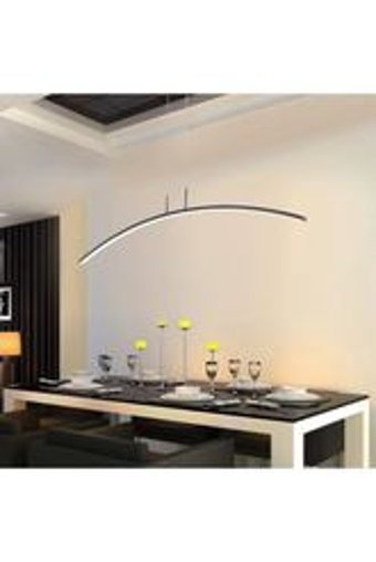 Lambadar Tekli Beyaz Sarkıt Modern Krom Salon-Oturma Odası Avize