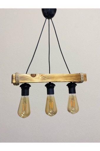 Vk Home Aydınlatma Asya 3'lü Siyah Sarkıt Modern Plastik Bebek-Çocuk Odası Avize