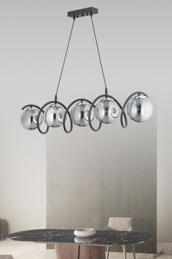 Eslight E548 Tekli Beyaz Plastik Modern Plastik Salon-Oturma Odası Avize