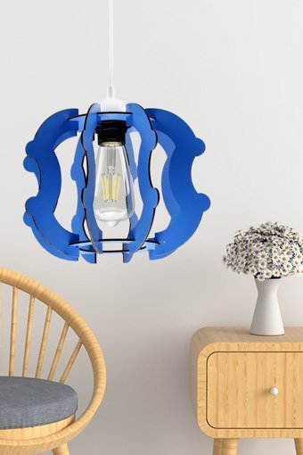 Begüsa Göktuğ Tekli Siyah Metal Modern Alüminyum Salon-Oturma Odası Avize