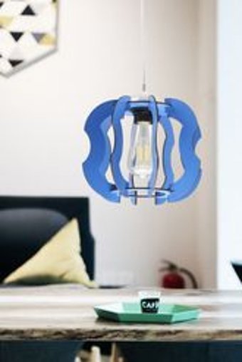 Begüsa Göksel Tekli Pembe Metal Modern Metal Salon-Oturma Odası Avize
