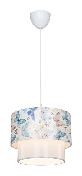 Luna Lighting 2808-5As-0104 Domm 5'li Beyaz - Kırmızı Küre Modern Metal Salon-Oturma Odası Avize