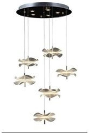 Dorbien Av-6141-6Bkr Tekli Metalik Sarkıt Modern Alüminyum Salon-Oturma Odası Avize