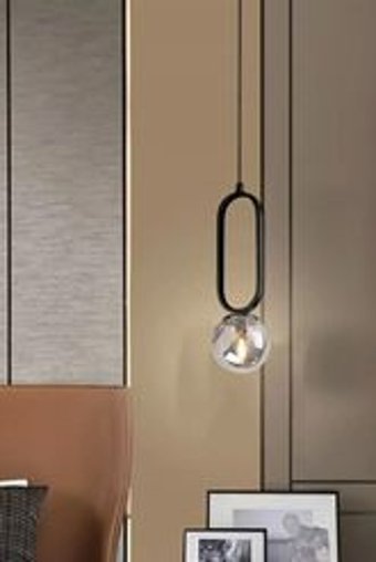 Evsehomes Tekli Çok Renkli Şapkalı Modern Kumaş Bebek-Çocuk Odası Avize