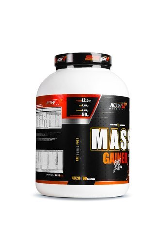 Nowup Nutrıtıon Çikolata - Vanilya Aromalı 60 Servis Kas Yapıcı Gainer 4020 gr Toz