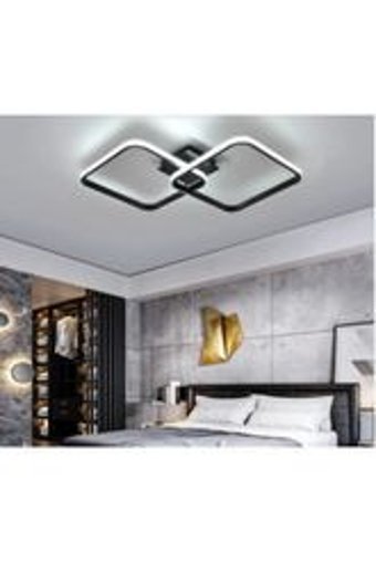 Harnelli Tekli Turkuaz Ledli Modern Krom Salon-Oturma Odası Avize