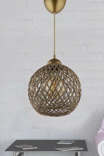 Gyk Light Tekli Beyaz Cam Modern Cam Salon-Oturma Odası Avize