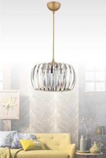 Hmydesign Hnmd-42 Tekli Ekru Hasır Eskitme Hasır Salon-Oturma Odası Avize