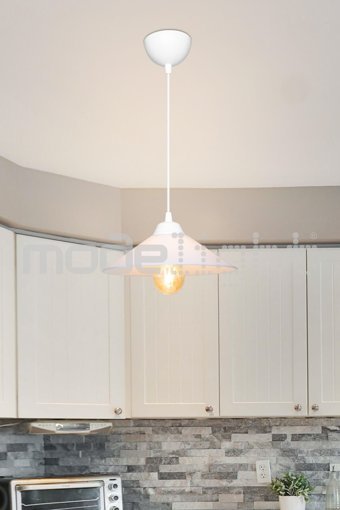 Miray Dijital Tekli Çok Renkli Desenli Modern Kumaş Salon-Oturma Odası Avize