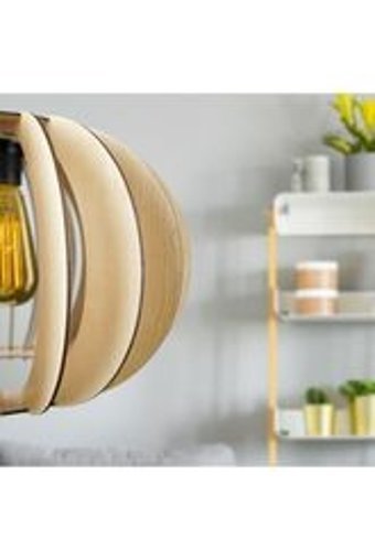 Modelight Zigana 2'li Kahverengi Sarkıt Modern Ahşap Salon-Oturma Odası Avize