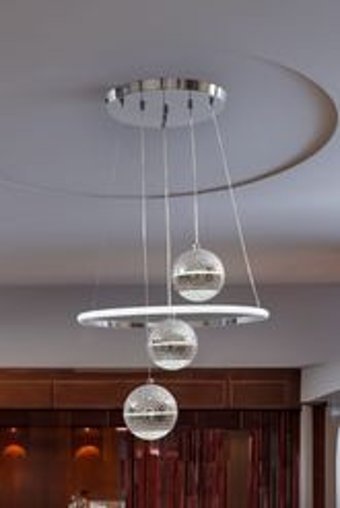 Rattam Tekli Çok Renkli Modern Bambu Salon-Oturma Odası Avize