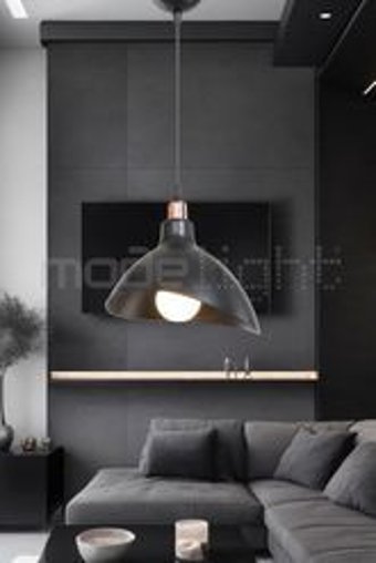 Mhk Collection Tekli Gri Plastik Modern Plastik Salon-Oturma Odası Avize