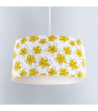 Bambaşka Moda Bmav-054 Tekli Çok Renkli Baskılı Modern Kumaş Bebek-Çocuk Odası Avize