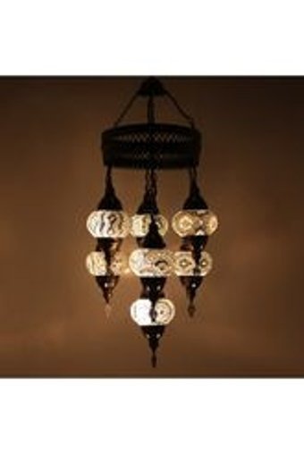 Elektroyou Tekli Sarı Kumandalı Alüminyum Modern Alüminyum Salon-Oturma Odası Avize