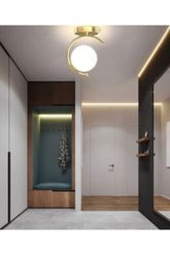 Abajur Evim Lunas Tekli Altın Küre Modern Alüminyum Antre-Hol Avize