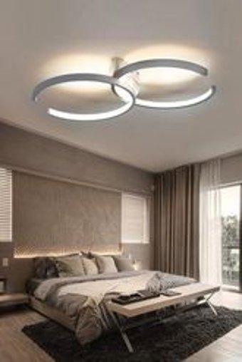 Manogrup Avize Aydınlatma Lima Tekli Kahverengi Pasta Modern Kumaş Salon-Oturma Odası Avize