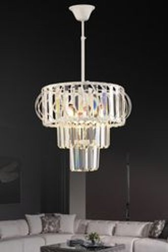 Lights Tekli Siyah Modern Lazer Kesim Salon-Oturma Odası Avize