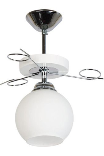 Trend Kitchen Tekli Beyaz Kafes Otantik Metal Salon-Oturma Odası Avize