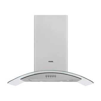 Vestel AD-6011 YX 60 cm Paslanmaz Çelik Yüzey Bacalı Duvar Tipi Davlumbaz Inox