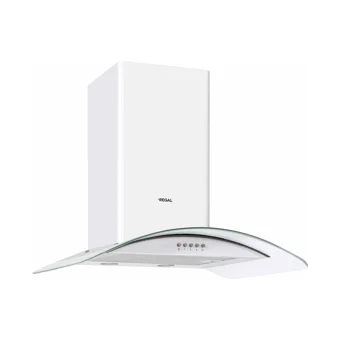 Regal AD 6061 BC 60 cm Cam Yüzey Bacalı Duvar Tipi Davlumbaz Karbeyaz