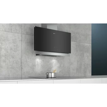 Siemens LC97FQP60 90 cm Cam Yüzey Bacalı-Bacasız Duvar Tipi Davlumbaz Siyah