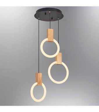 Kocvizyon Tekli Siyah Sarkıt Modern Çelik Salon-Oturma Odası Avize