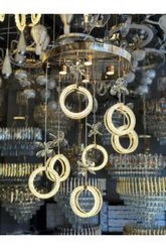 Ladco Aydınlatma 10'lu Siyah Sarkıt Klasik Lazer Kesim Salon-Oturma Odası Avize
