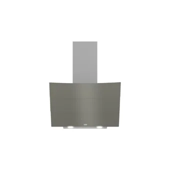 Beko ADE 62540 G 60 cm Cam Yüzey Karbon Filtreli Bacalı-Bacasız Duvar Tipi Davlumbaz Gri