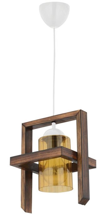Vk Home Aydınlatma 4'lü Kahverengi Modern Ahşap Salon Avize