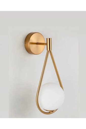 Dekorluna Honix Tekli Kahverengi Metal Modern Alüminyum Salon-Oturma Odası Avize