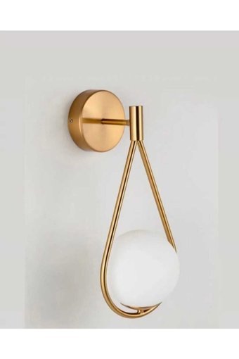 Dekorluna Honix Tekli Kahverengi Metal Modern Alüminyum Salon-Oturma Odası Avize