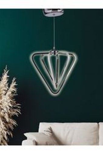Modamonline 3026 Tekli Kahverengi Ahşap Modern Ahşap Salon-Oturma Odası Avize
