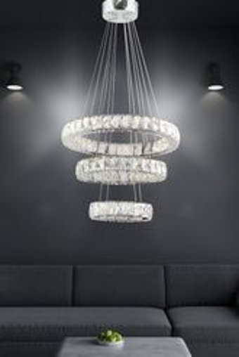 Avizevi Tekli Beyaz Sarkıt Modern Metal Salon-Oturma Odası Avize
