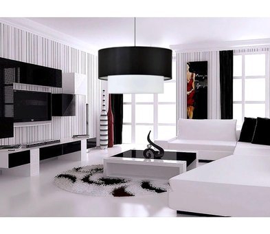 Ultra Home 4461-18-01 Tekli Beyaz Hasır Rustik Bambu Salon-Oturma Odası Avize