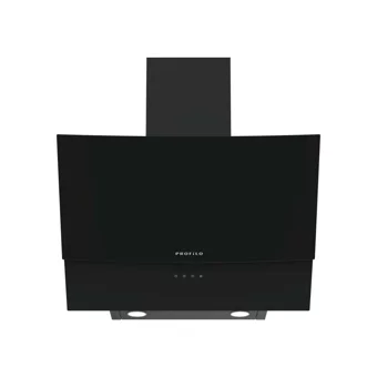 Profilo DVE6G560 60 cm Cam Yüzey Bacalı-Bacasız Duvar Tipi Davlumbaz Siyah