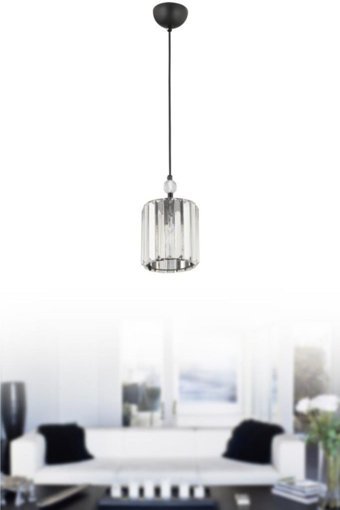 Homing Ayd-2992 Tekli Bej Baskılı Modern Kumaş Salon-Oturma Odası Avize