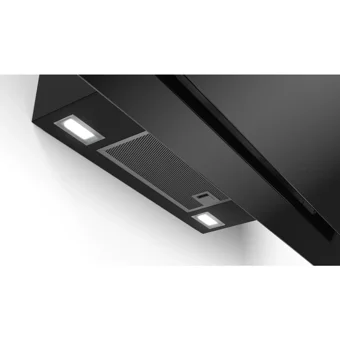 Bosch DWK97HM61T 263 W 90 cm Cam Yüzey Bacalı-Bacasız Duvar Tipi Davlumbaz Siyah