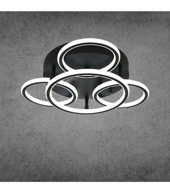 Evsehomes Tekli Beyaz Baskılı Modern Plastik Bebek-Çocuk Odası Avize