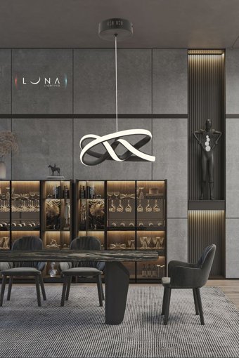 Lucea Kontes 8Xe14 8'li Beyaz Metal Klasik Çelik Salon-Oturma Odası Avize