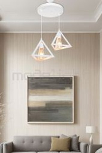 Mhk Collection Zigzag Tekli Siyah Sarkıt Modern Metal Antre-Hol Avize