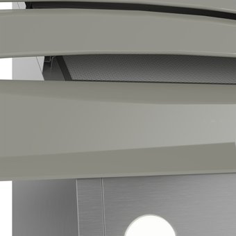 Arçelik P 14 YEG 60 cm Cam Yüzey Karbon Filtreli Bacalı-Bacasız Duvar Tipi Davlumbaz Gri