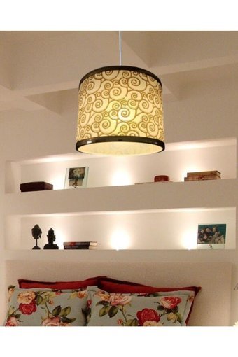 Arpleks Tekli Turuncu Modern Plastik Salon Avize