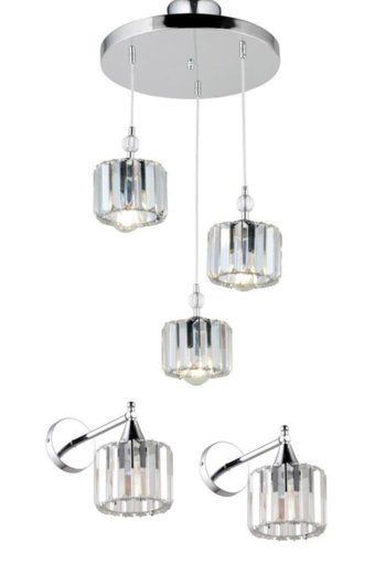 Homing Ayd-2878 Tekli Bej Baskılı Modern Kumaş Bebek-Çocuk Odası Avize