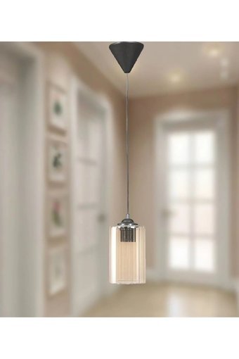 Asli Aydınlatma 7'li Gümüş Ledli Modern Plastik Salon-Oturma Odası Avize